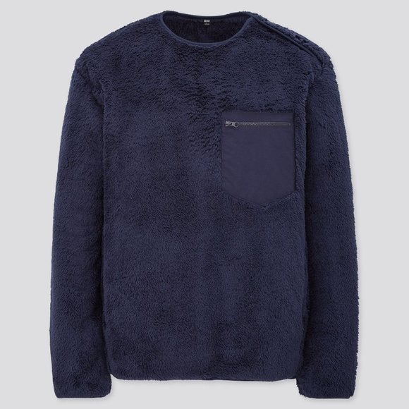 UNIQLO FLUFFY YARN FLEECE PULLOVER SHIRT - Picture 1 of 3